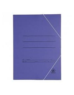 PAQ 20 CARPETA CARTON Fº GOMAS Y BOLSA AZUL